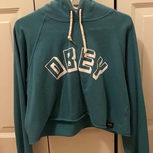 Cropped Obey hoodie